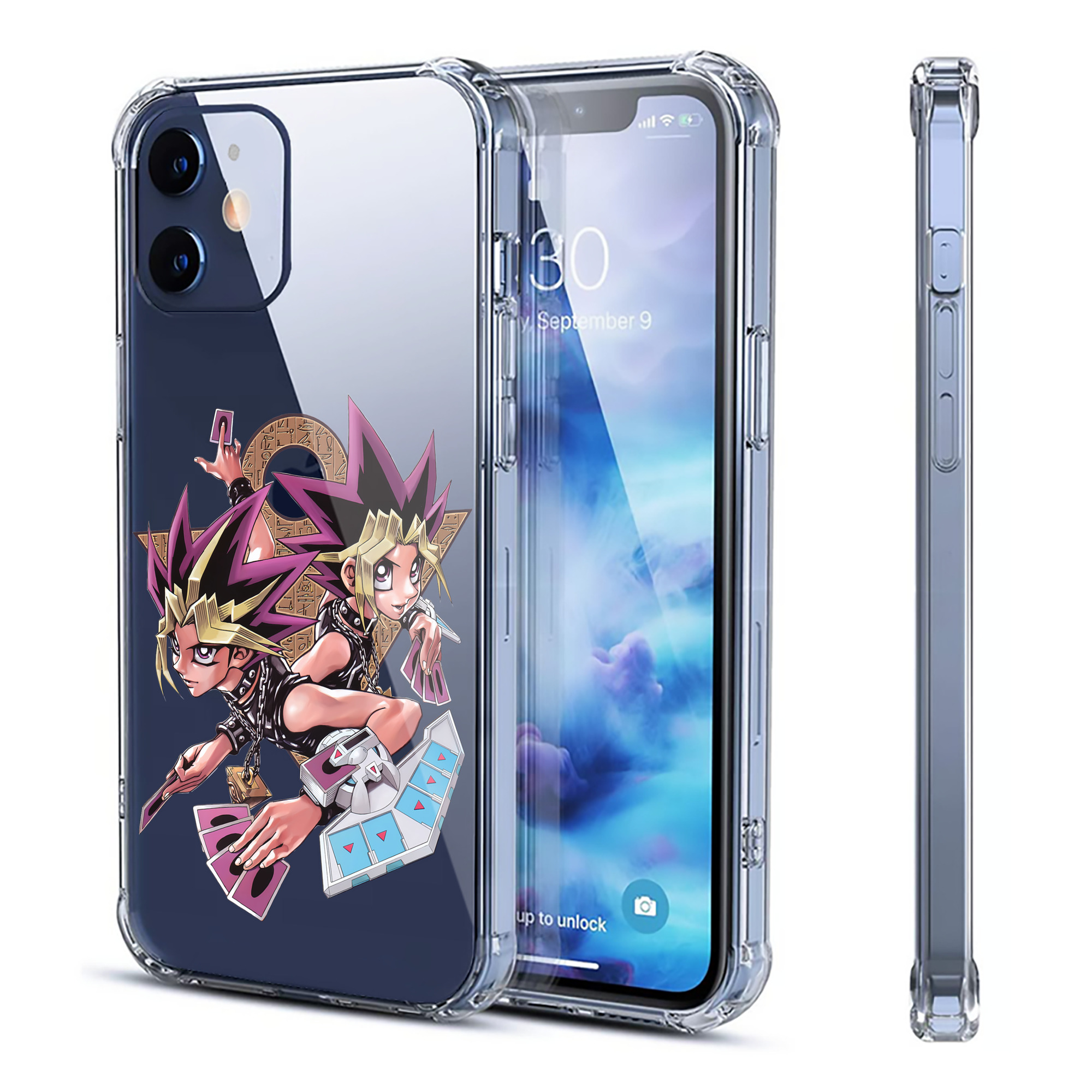 （画像用） 遊☆戯☆王 Yu-Gi-Oh! 【iPhone 12シリーズ対応】透明スマホケース（クリアソフトケース）